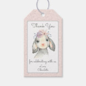 Schattigee Pastel Baby Lamb Dank u Cadeaulabel (Voorkant)