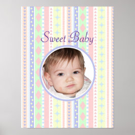 Schattigee pastel Baby Print