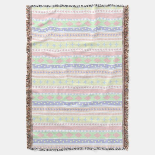 Schattigee pastel Baby Print Deken (Voorkant Verticaal)