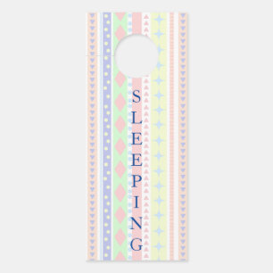 Schattigee pastel Baby Print Deurhanger