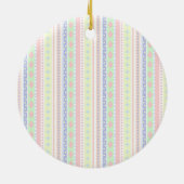Schattigee pastel Baby Print Keramisch Ornament (Achterkant)