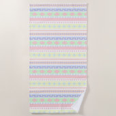 Schattigee pastel Baby Print Strandlaken (Voorkant)