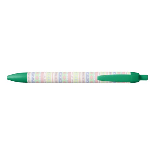 Schattigee pastel Baby Print Zwarte Inkt Pen (Achterkant)