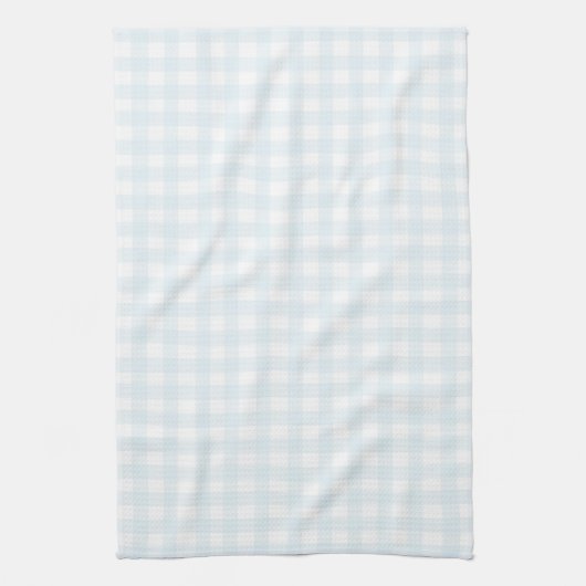 Schattigee Pastel Blue Gingham Theedoek (Verticaal)