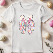 Schattigee Pastel Bunny Bow T-shirt