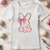Schattigee Pastel Bunny Bow T-shirt