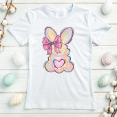 Schattigee Pastel Bunny Bow T-shirt