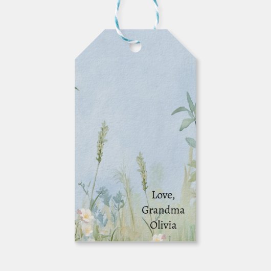 Schattigee Pastel Bunny Easter Cadeaulabel (Achterkant)