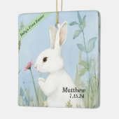 Schattigee Pastel Bunny Easter Keramisch Ornament (Links)