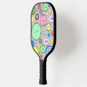 Schattigee Pastel Buttonnen Pickleball Paddle (Links)