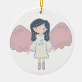 Schattigee Pastel Christmas Angel Aangepast Jaar Keramisch Ornament