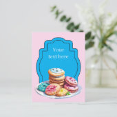 Schattigee Pastel cookies toevoegen tekst Zakelijk Briefkaart (Staand voorkant)