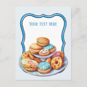 Schattigee Pastel cookies toevoegen tekst Zakelijk Briefkaart (Voorkant)