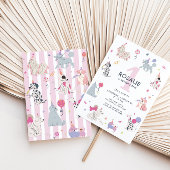 Schattigee Pastel Dog Girls eerste verjaardag Kaart