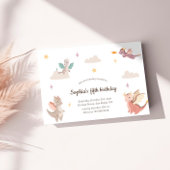 Schattigee Pastel Dragons Kids Verjaardagsfeest Kaart