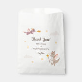 Schattigee Pastel Dragons Sterren Kinderen Verjaar Bedankzakje (Voorkant)