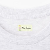 Schattigee Pastel Flower Cloud School Naam Kleding Labels (Aangebracht)