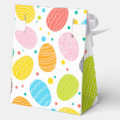 Schattigee Pastel Gekleurde Paaseieren Fun Bedankdoosjes (Achterkant)