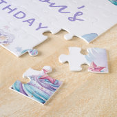 Schattigee pastel gepersonaliseerde sleepover Verj Legpuzzel (Zijkant)