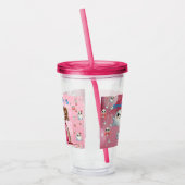 Schattigee Pastel Ghost Acryl Tumbler Verjaardag G Acryl Drinkbeker (Links)