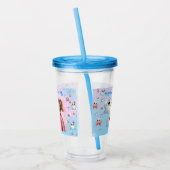 Schattigee Pastel Ghost Acryl Tumbler Verjaardag G Acryl Drinkbeker (Links)