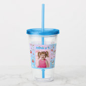 Schattigee Pastel Ghost Acryl Tumbler Verjaardag G Acryl Drinkbeker (Voorkant)