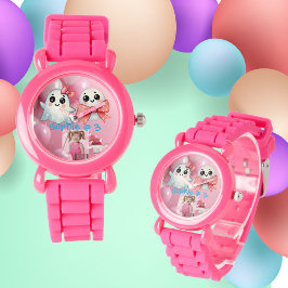 Schattigee Pastel Ghost Kinder horloge verjaardags