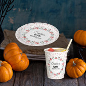 Schattigee Pastel Ghost Theme Gepersonaliseerd tek Papieren Bordje