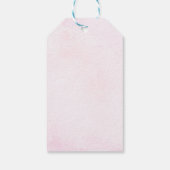 Schattigee Pastel Ghost waterverf Halloween Verjaa Cadeaulabel (Achterkant)