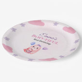 Schattigee Pastel Ghost waterverf Halloween Verjaa Papieren Bordje (Gekanteld)