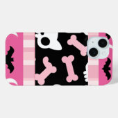 Schattigee pastel Gothic Halloween Cat & Bat Case-Mate iPhone Case (Achterkant (horizontaal))