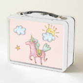 Schattigee pastel grappige eenhoorn at mijn huiswe (Achterkant)