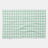 Schattigee Pastel Green Gingham Theedoek (Horizontaal)