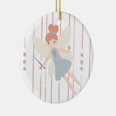 Schattigee pastel grillige oogst fee keramisch ornament (Rechts)