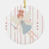 Schattigee pastel grillige oogst fee keramisch ornament (Voorkant)