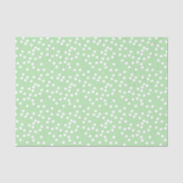 Schattigee Pastel Groene & Witte Confetti / Polkad Tissuepapier