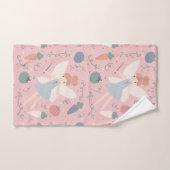 Schattigee Pastel Groente en Fruit Oogst Fairy Bad Handdoek (Handdoek)