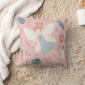 Schattigee Pastel Groente en Fruit Oogst Fairy Kussen (Deken)