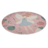 Schattigee Pastel Groente en Fruit Oogst Fairy Snijplank (Hoek)