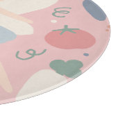 Schattigee Pastel Groente en Fruit Oogst Fairy Snijplank (Hoek)