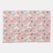 Schattigee Pastel Groente en Fruit Oogst Fairy Theedoek (Horizontaal)