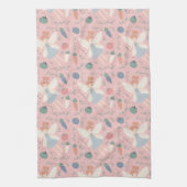 Schattigee Pastel Groente en Fruit Oogst Fairy Theedoek (Verticaal)