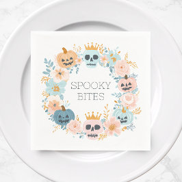 Schattigee Pastel Halloween Herfst Spooky Floral M Servet