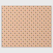 Schattigee Pastel Halloween Pumpkin Bat Pattern Cadeaupapier (Vlak)