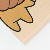 Schattigee Pastel Halloween Pumpkin Bat Pattern Fleece Deken (Hoek)