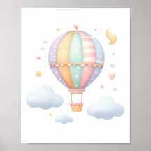 Schattigee Pastel Hete Luchtballon