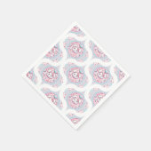 Schattigee Pastel Kawaii Bunny Dot Mandala Retro O Servet (Hoek)