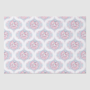 Schattigee Pastel Kawaii Bunny Dot Mandala Retro O Tissuepapier