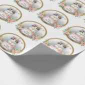 Schattigee Pastel Kitten Verjaardagstaart - Verjaa Cadeaupapier (Hoek)