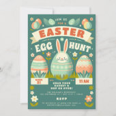 Schattigee pastel konijnenveer bloemen paaseierjac kaart (Voorkant)